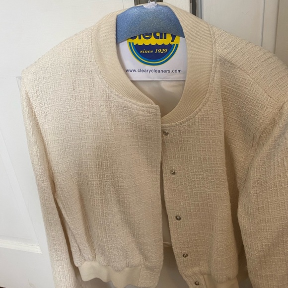 Zara white bomber coat - Picture 3 of 3